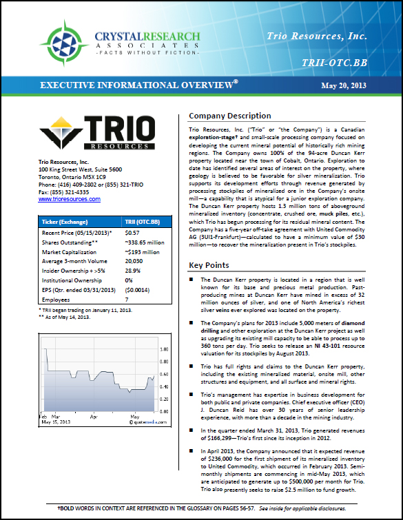 Trio Resources EIO Cover