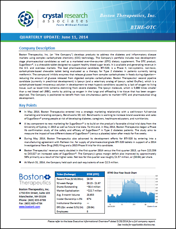 Boston_Therapeutics_Quarterly_Update_Cover