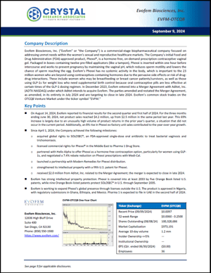 Evofem Cover Page_Update 09-09-24_