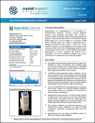 SpectraScience Inc. EIO Cover